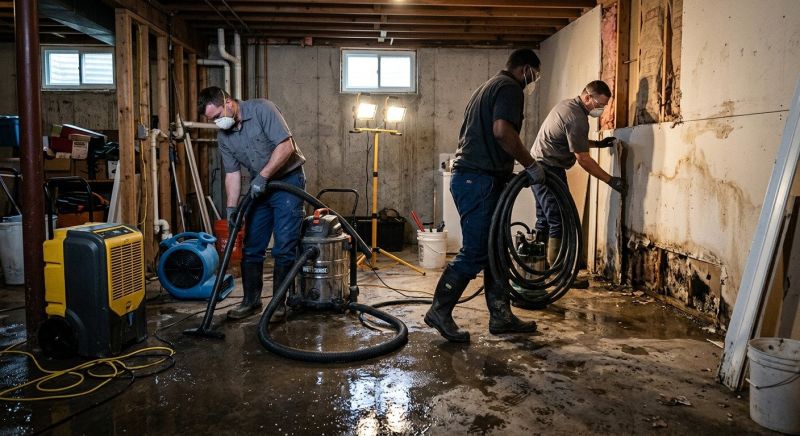 Basement Water Cleanup in Santa Rosa, CA