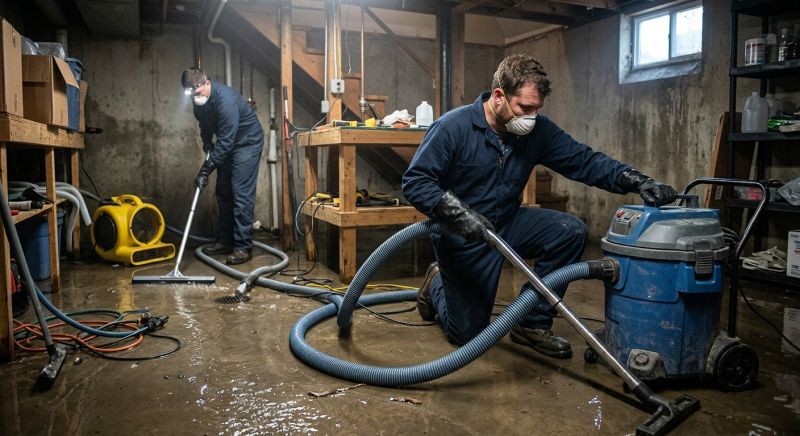 Basement Water Cleanup in Napa, CA