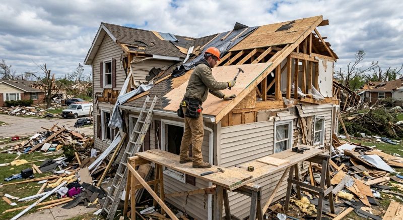 Storm Damage Restoration in Overland Park, KS